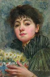 Eine Schale Gänseblümchen